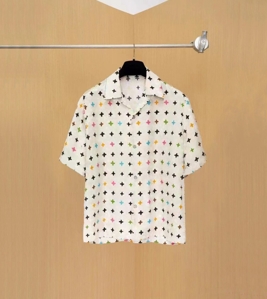 2023 Designer Shirt Mens Button Up Shirts print bowling shirt Hawaii Floral Casual Shirts Men Slim Fit Short Sleeve Dress Hawaiian Belkis Top M-3XL