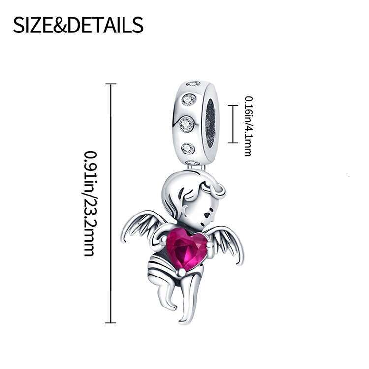 New 925 Sterling Silver Charm Angel Wing Pendant Fit Charms Silver 925 Original Bracelet DIY Jewelry Making For women Gifts