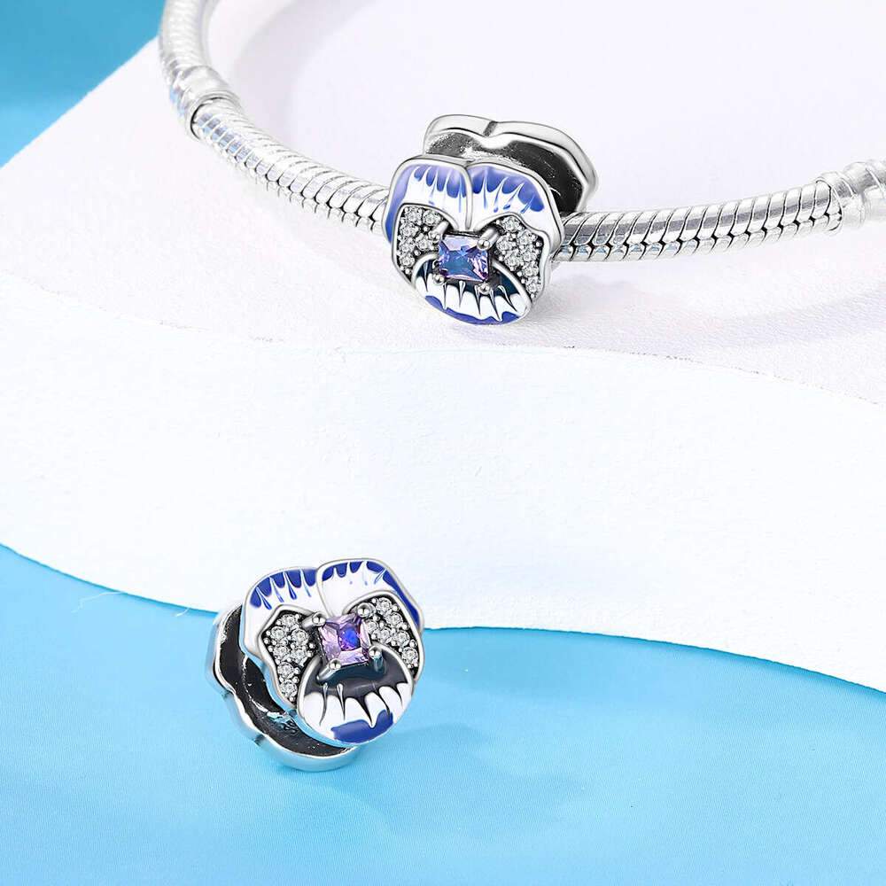 New 925 Sterling Silver Charm Cute pet butterfly flower heart shape pendants Fit Charms Silver 925 Original Bracelet DIY Jewelry Making For women Gift