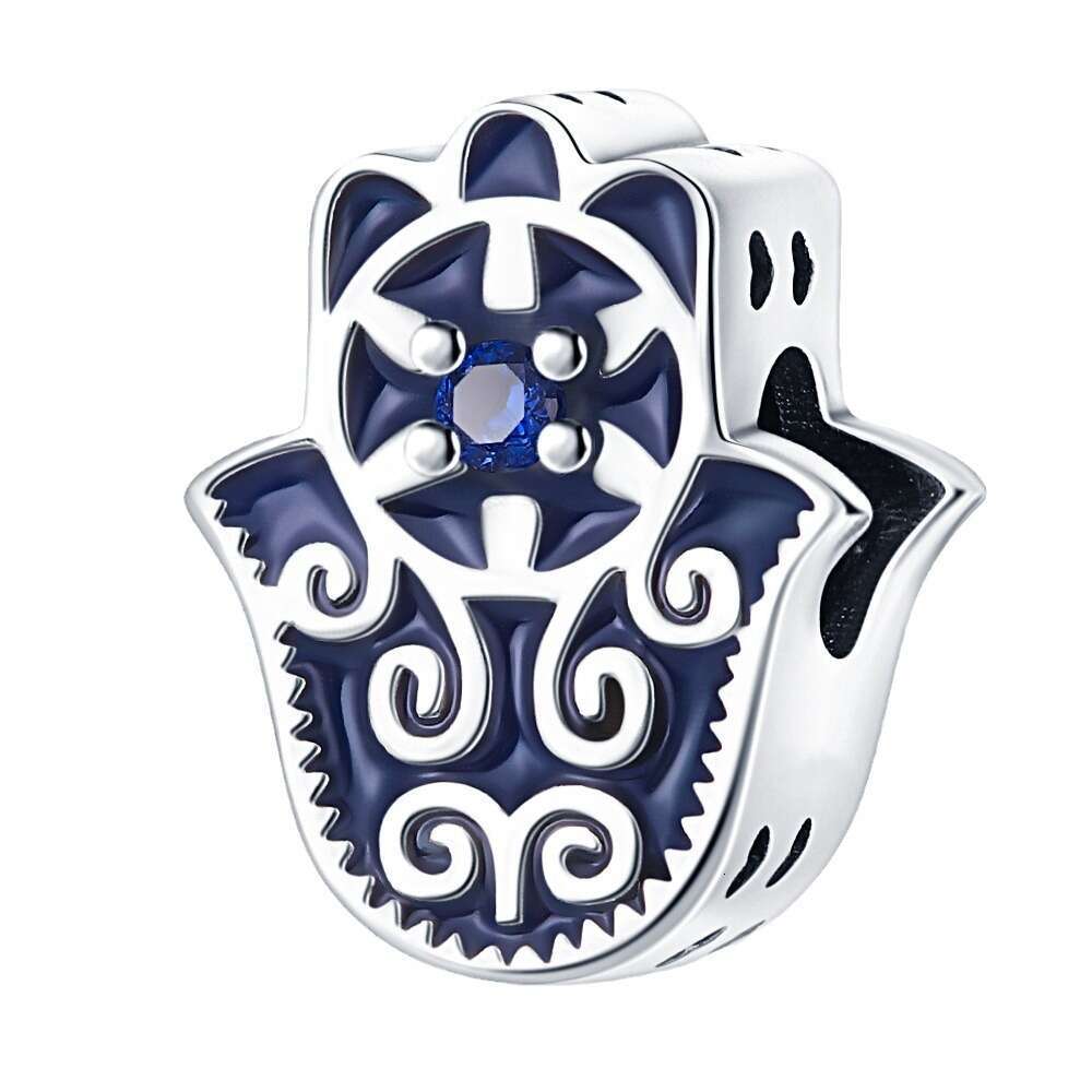 New 925 Sterling Silver Charm Fatima's Hand Beads Fit Charms Silver 925 Original Bracelet DIY Jewelry Making For women Gifts