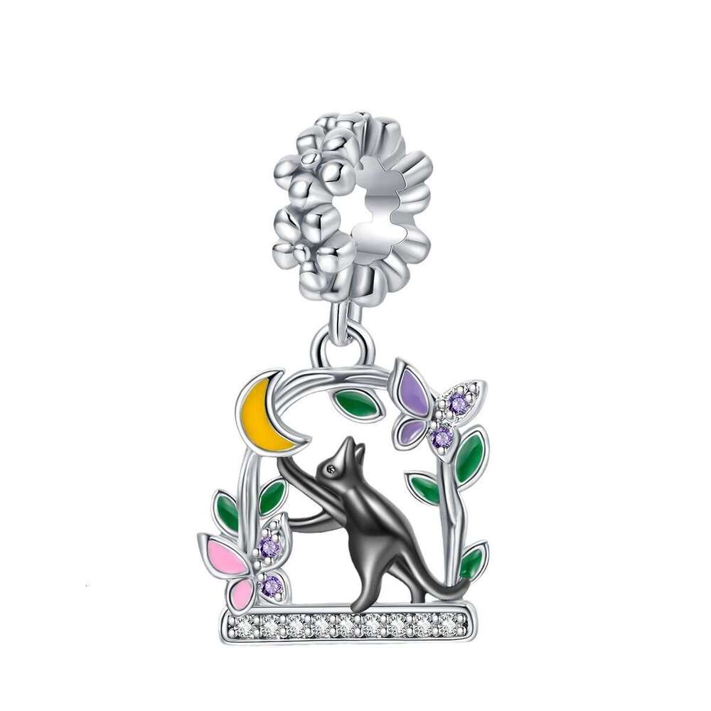 New 925 Sterling Silver Charm Cat Series cute Cat Friend Pendant Fit Charms Silver 925 Original Bracelet DIY Jewelry Making For women Gifts