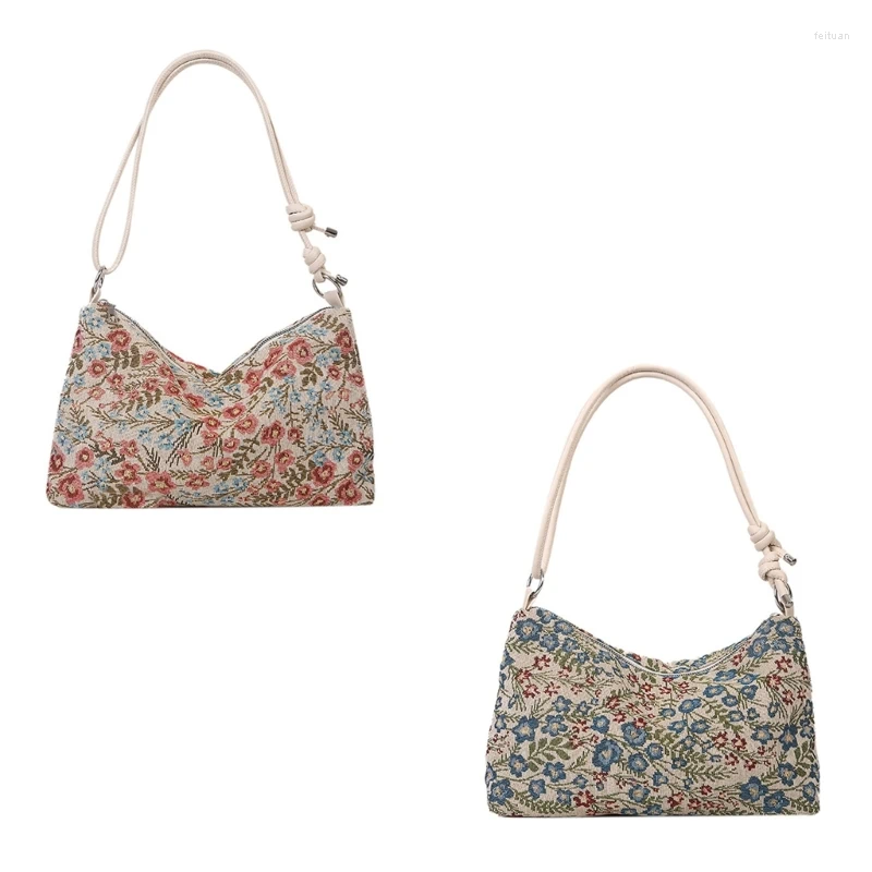 Totes Underarm Armpit Bag With Adjusted Strap Crossbody For Women Fashion Vintage Ethnic wer Shoulder Handbag Purse a146