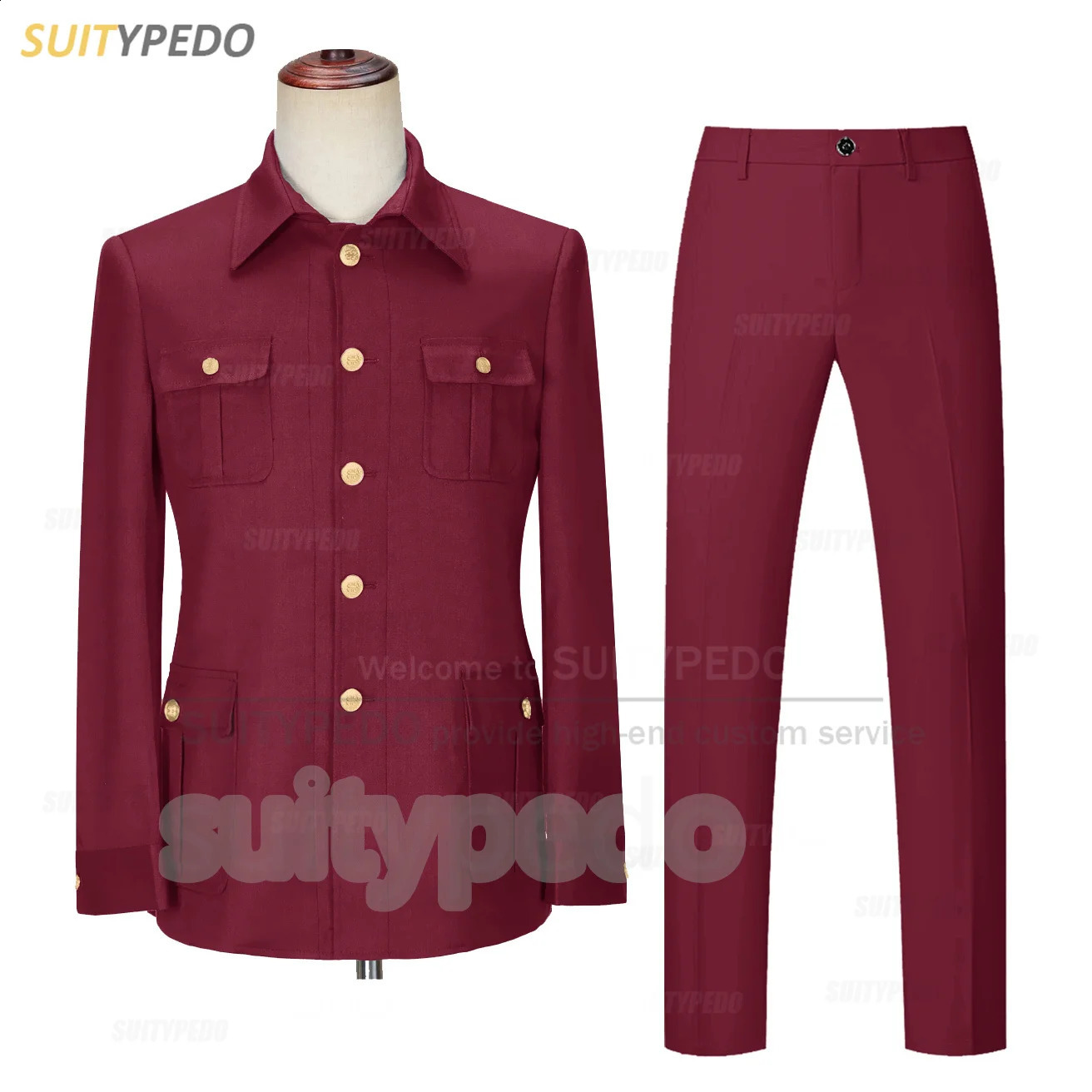 Fashion Men Suit Sets Tailor-made Daily Party Casual Outfits Evening Dinner Slim Fit Formal Male Blazer Pants Two Pieces 240914