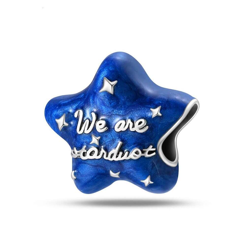 New 925 Sterling Silver Charm Air Travel - Blue Galaxy Beads Fit Charms Silver 925 Original Bracelet DIY Jewelry Making For women Gifts