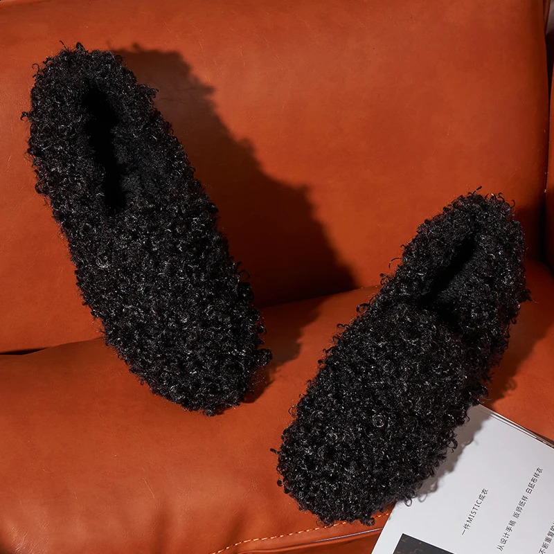 Casual womens shoes bow knot womens shoes slider round toe autumn Loafers fur butterfly winter dress slider autumn Moccasin 240914