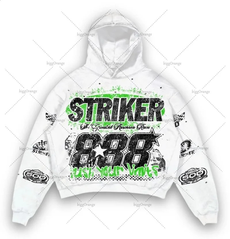 European and American street fashion clothing printed loose floral hoodie mens hiphop oversized sportswear 240912