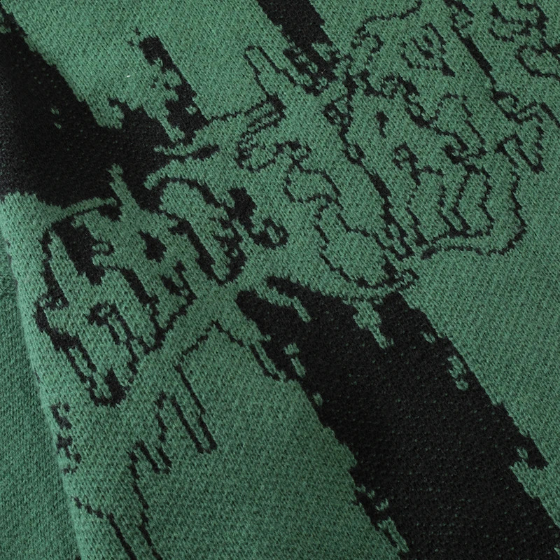 Men Streetwear Ripped Sweater Distressed Vintage Letter Graphic Hip Hop Knitted Sweater Retro Pullover Sweater Hipster 240911