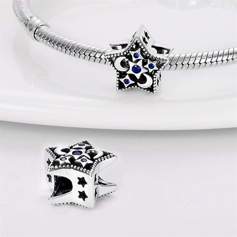 New 925 Sterling Silver Charm Blue Dream Catcher Pendant Fit Charms Silver 925 Original Bracelet DIY Jewelry Making For women Gifts