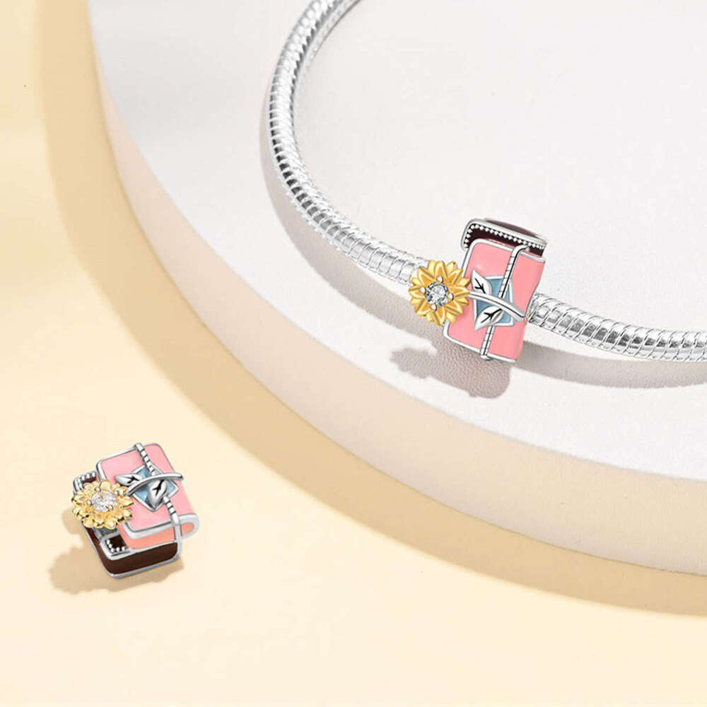 New 925 Sterling Silver Charm Graduation Book bead Fit Charms Silver 925 Original Bracelet DIY Jewelry Making For women Gifts