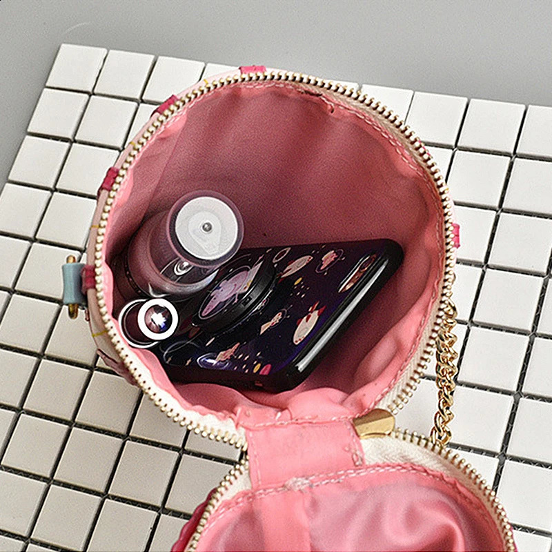 Creative ice cream shoulder bag for women colorful metal chain cross body bag cute for women mobile phone bag 240912