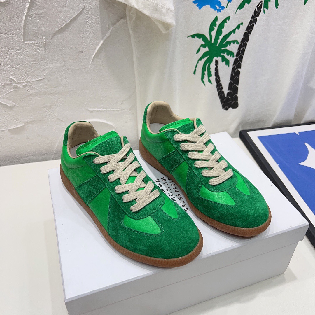 Maison Designer Margelas Gats Women Running Replicate Suede Mm6 Womans Mens Sneakers Flat Foam Dhgate Casual Trainer Outdoor Men Shoes s