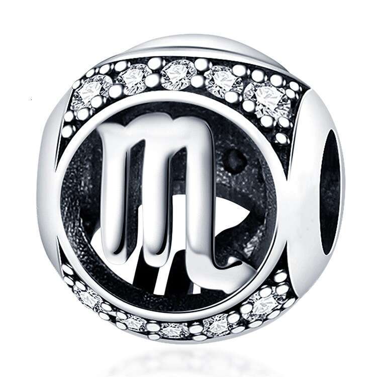 New 925 Sterling Silver Charm Twelve Constellation Series beads Fit Charms Silver 925 Original Bracelet DIY Jewelry Making For women Gifts