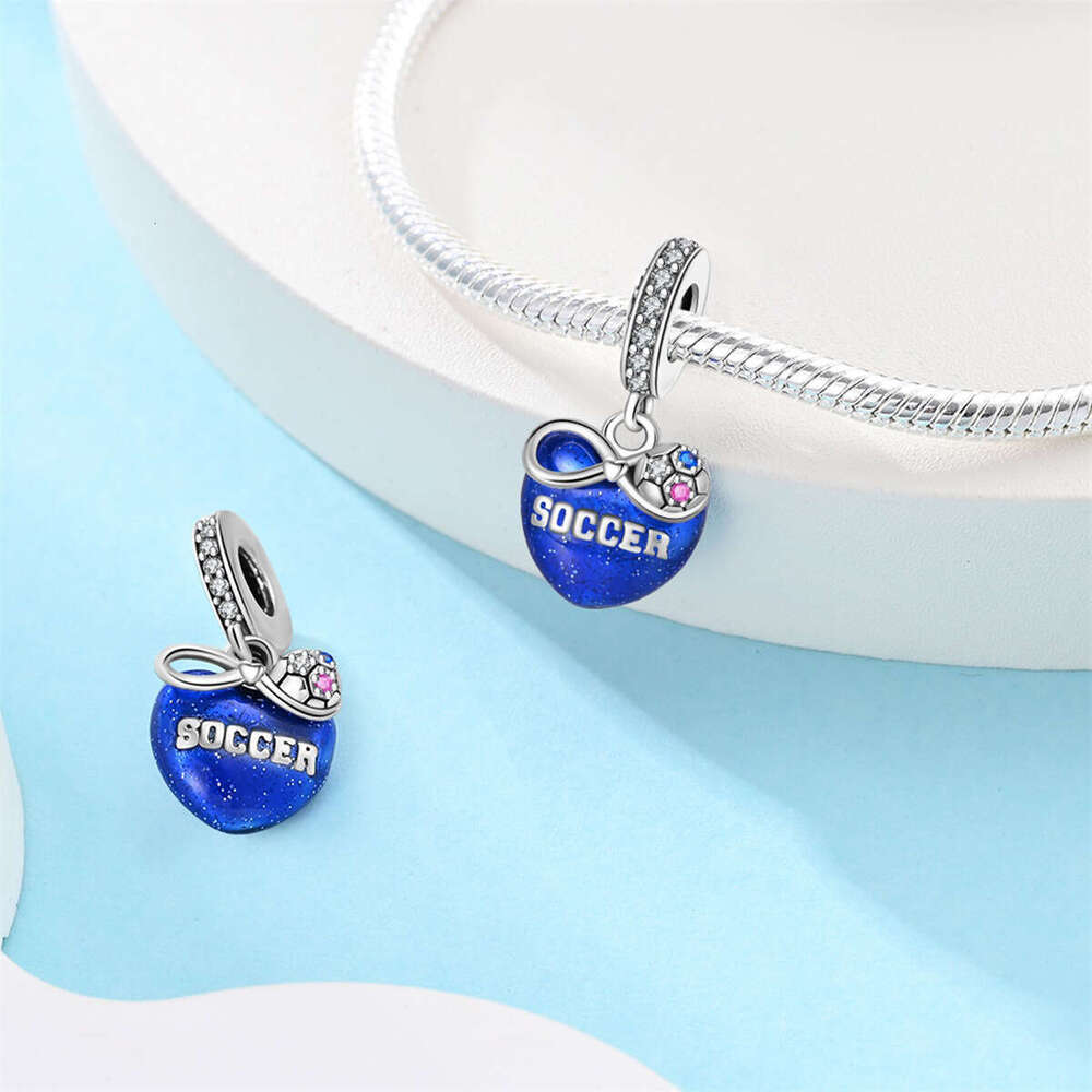 New 925 Sterling Silver Charm Football hobby Pendant Fit Charms Silver 925 Original Bracelet DIY Jewelry Making For women Gifts