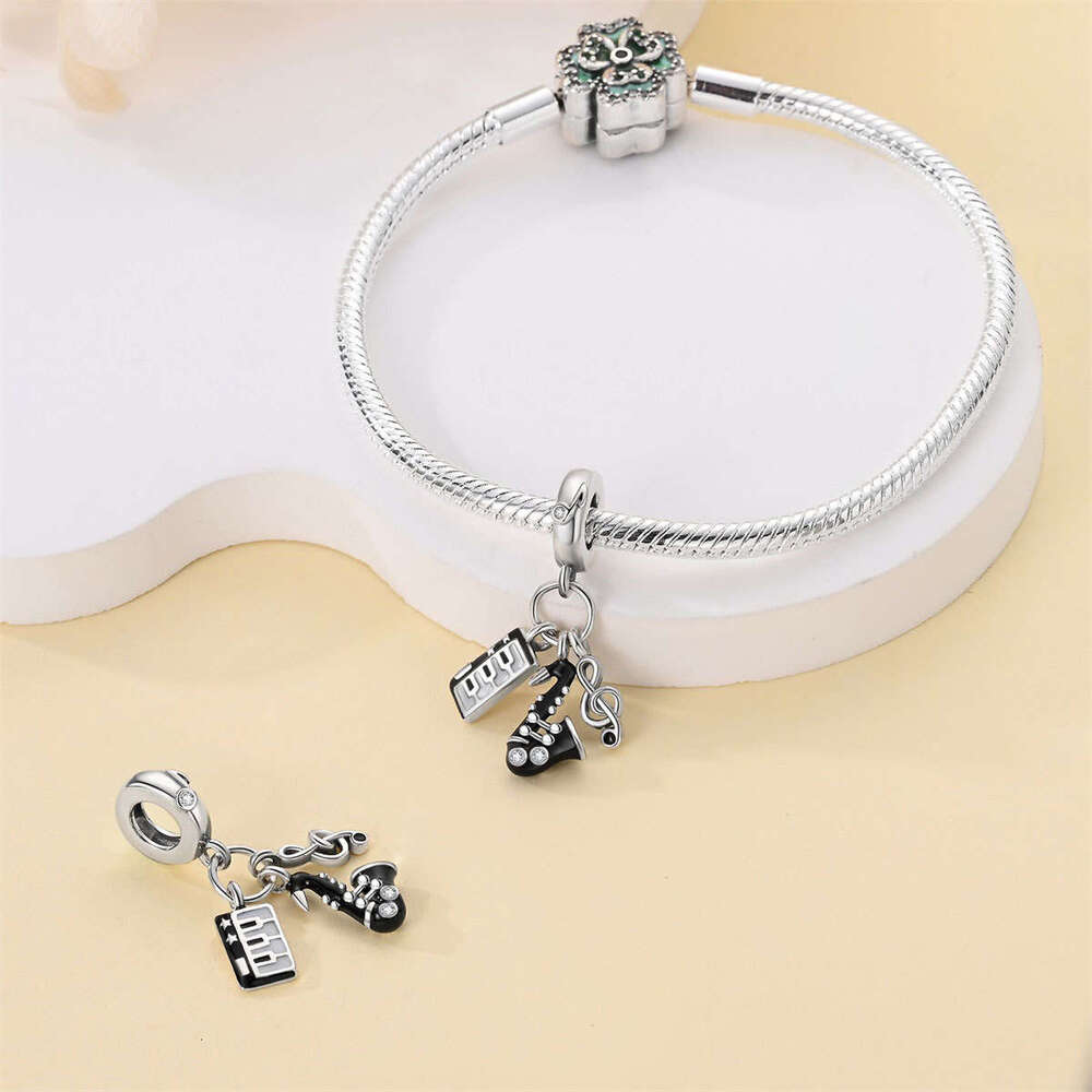 New 925 Sterling Silver Charm Music Series - Romantic Earphone Beads Fit Charms Silver 925 Original Bracelet DIY Jewelry Making For women Gifts