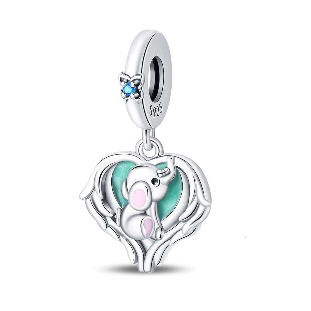 New 925 Sterling Silver Charm Luminous Butterfly Firefly Deer Pendant Fit Charms Silver 925 Bracelet DIY Jewelry Making For women Gifts