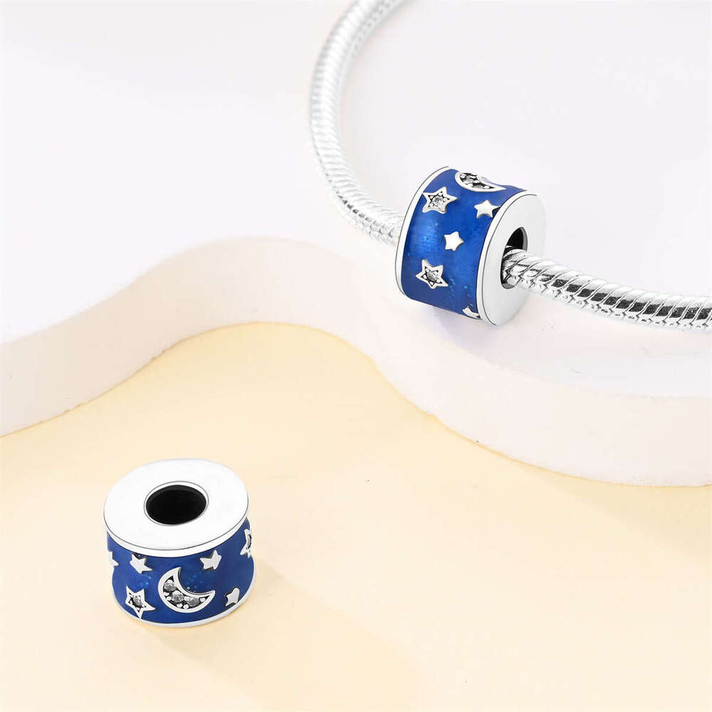 New 925 Sterling Silver Charm Starlight Series - Star Moon Pendant Fit Charms Silver 925 Original Bracelet DIY Jewelry Making For women Gifts