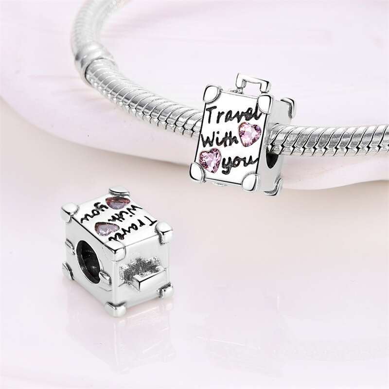 New 925 Sterling Silver Charm Travel box beads Fit Charms Silver 925 Original Bracelet DIY Jewelry Making For women Gifts