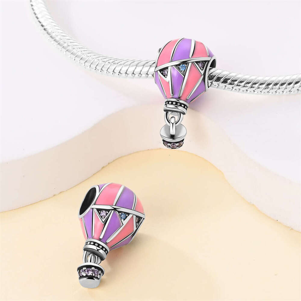 New 925 Sterling Silver Charm Hot air balloon bead Fit Charms Silver 925 Original Bracelet DIY Jewelry Making For women Gifts