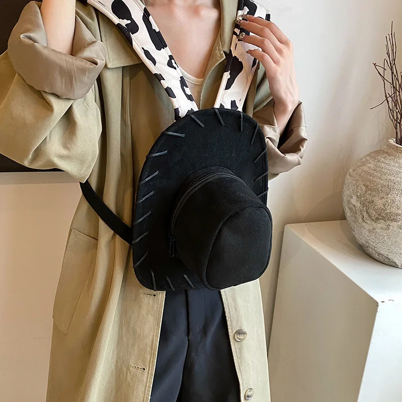 Ins Deign Unisex Cute Cartoon Toy Hat Shape Backpack Adult Punk Cute Creative Cowboy Hat Funny Cosplay Show Bag 240912