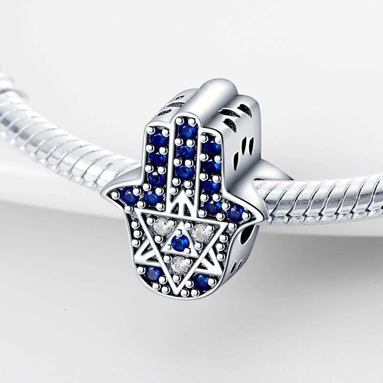 New 925 Sterling Silver Charm Palm Magic Eye beads Fit Charms Silver 925 Original Bracelet DIY Jewelry Making For women Gifts