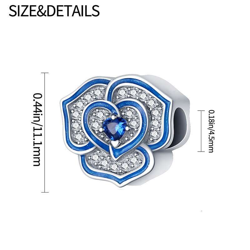 New 925 Sterling Silver Charm Seaside Flower beads Fit Charms Silver 925 Original Bracelet DIY Jewelry Making For women Gifts