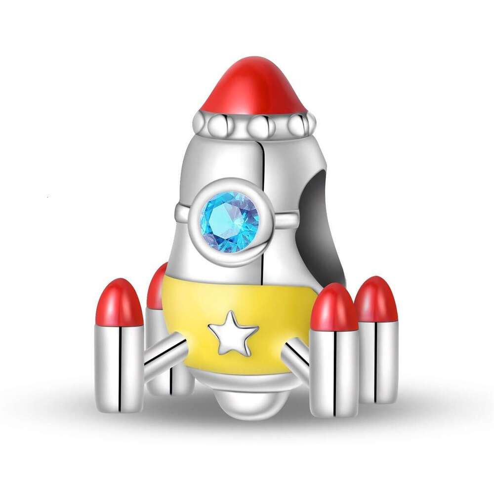 New 925 Sterling Silver Charm Air Travel - Blue Galaxy Beads Fit Charms Silver 925 Original Bracelet DIY Jewelry Making For women Gifts