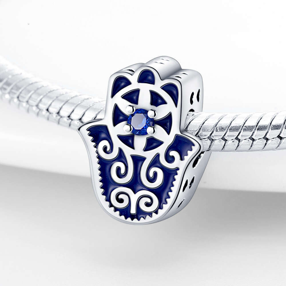 New 925 Sterling Silver Charm Fatima's Hand Beads Fit Charms Silver 925 Original Bracelet DIY Jewelry Making For women Gifts