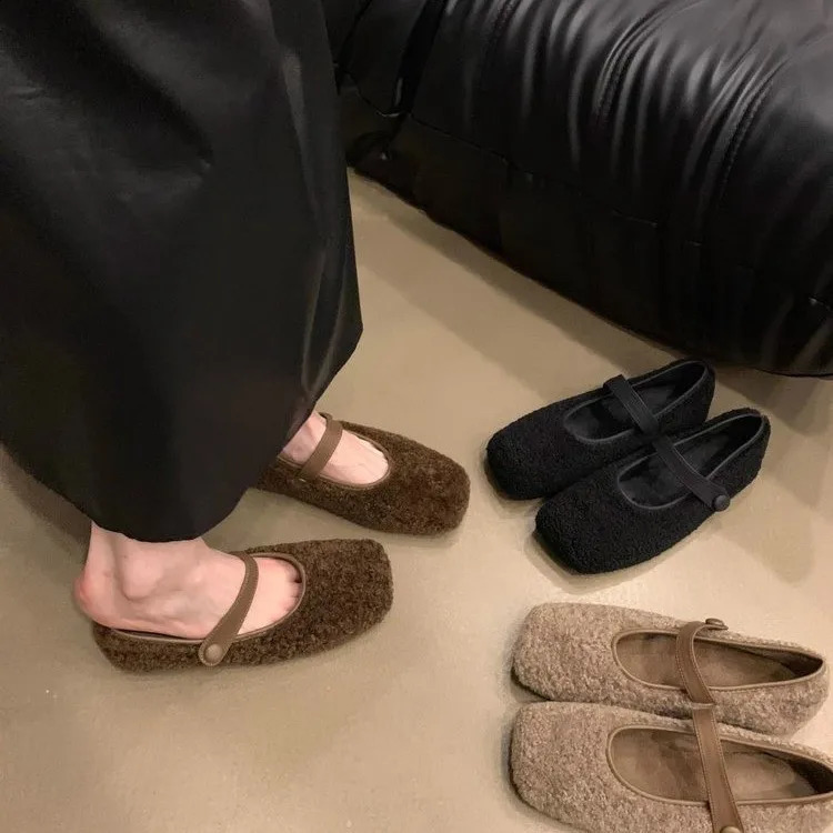 Womens shoes autumn Loafers fur Modis round toe womens shoes soft casual sports shoes autumn comfortable 2024 dress Moccasin lace 240914