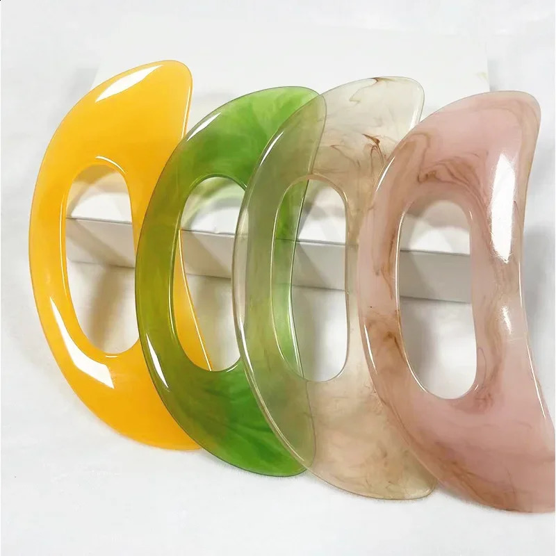 Guasha Board Resin Beeswax Massager Scraper Chinese Gua Sha Tool For Face Neck Back Body Acupuncture Pressure Massage Therapy 240911