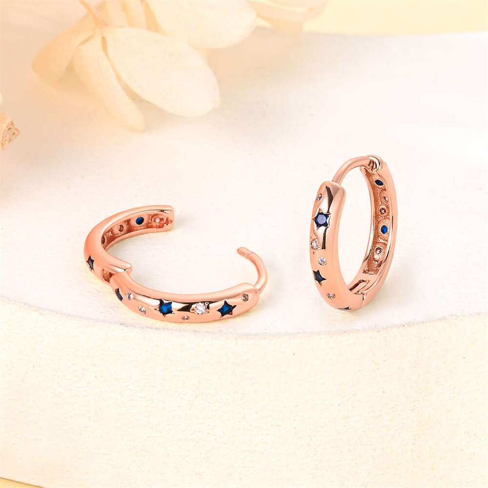 Earphone notes earring with gold plated 925 Sterling silver rings for women Gifts Wholesale
