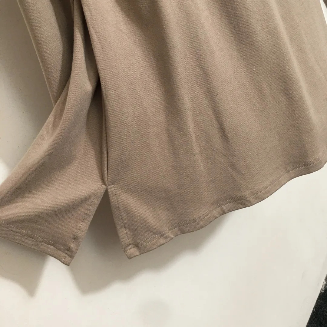 Womens casual letter tape belt long sleeved Tshirt dress 240913