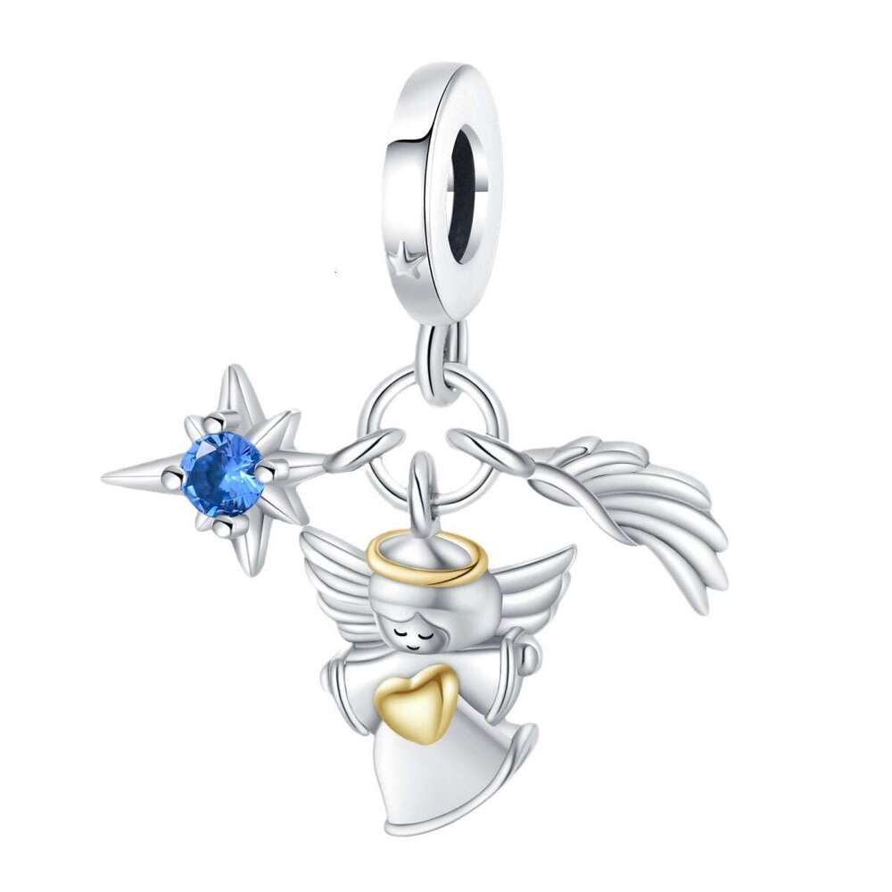 New 925 Sterling Silver Charm The Guardian of Angels in the Religious Belief Series beads Fit Charms Silver 925 Original Bracelet DIY Jewelry Making F