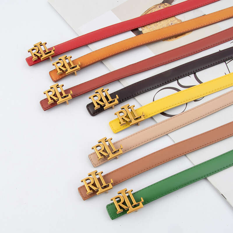 Thin Leather Belt, Genuine Cowhide for Women - Casual & Versatile