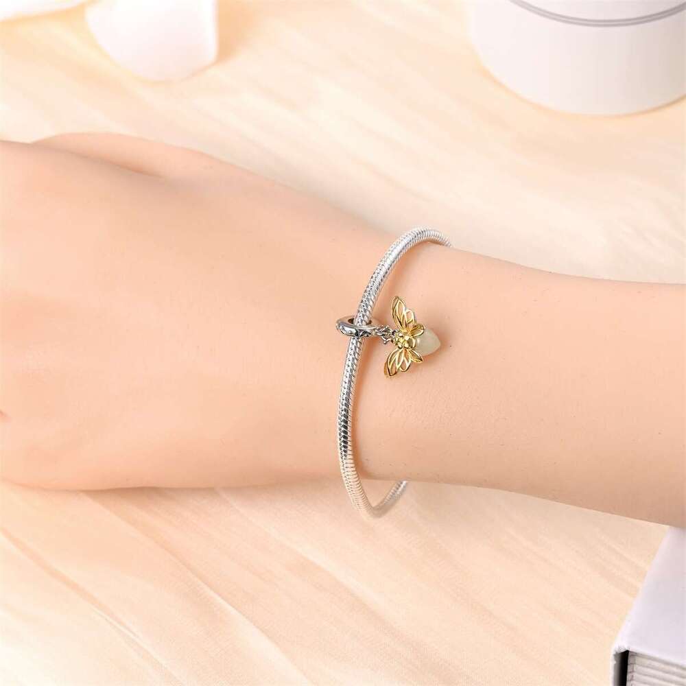 New 925 Sterling Silver Charm Firefly pendant Fit Charms Silver 925 Original Bracelet DIY Jewelry Making For women Gifts