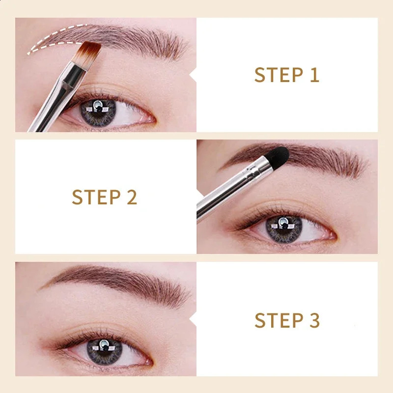 2Color Eyebrow Powder Palette Makeup Black Brown EyeBrow Enhancer Professional Waterproof Cosmetic Eye Shadow Palette with Brush 240914