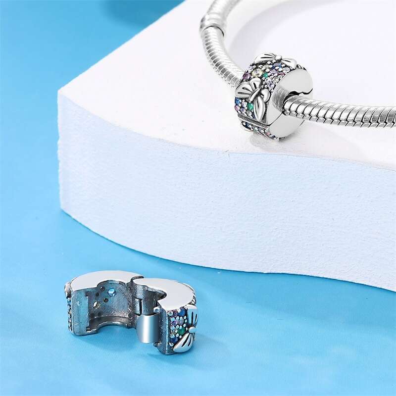 New 925 Sterling Silver Charm Cute pet butterfly flower heart shape beads Fit Charms Silver 925 Original Bracelet DIY Jewelry Making For women Gifts