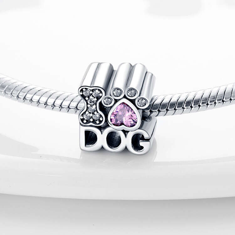 New 925 Sterling Silver Charm Caring for puppies beads pendant Fit Charms Silver 925 Original Bracelet DIY Jewelry Making For women Gifts