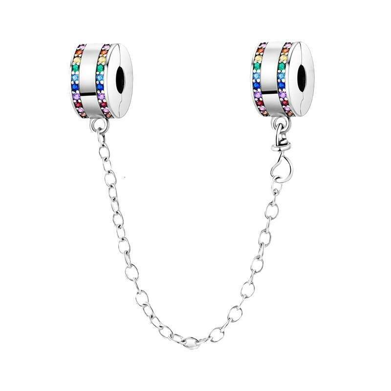 New 925 Sterling Silver Charm Pave diamond beads Fit Charms Silver 925 Original Bracelet DIY Jewelry Making For women Gifts