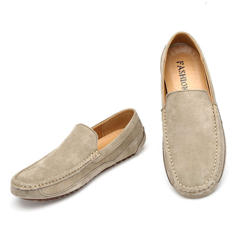 Suede Leather Man Loafers Casual For Boat Handmade Men Slipon Driving Shoes Male Moccasins atos99