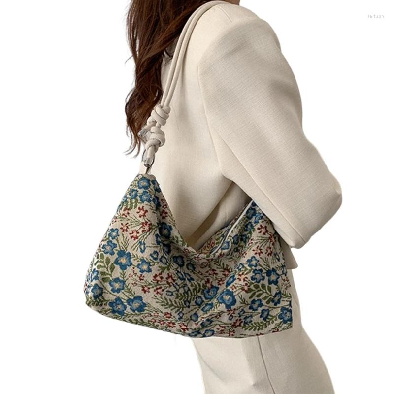 Totes Underarm Armpit Bag With Adjusted Strap Crossbody For Women Fashion Vintage Ethnic wer Shoulder Handbag Purse a146