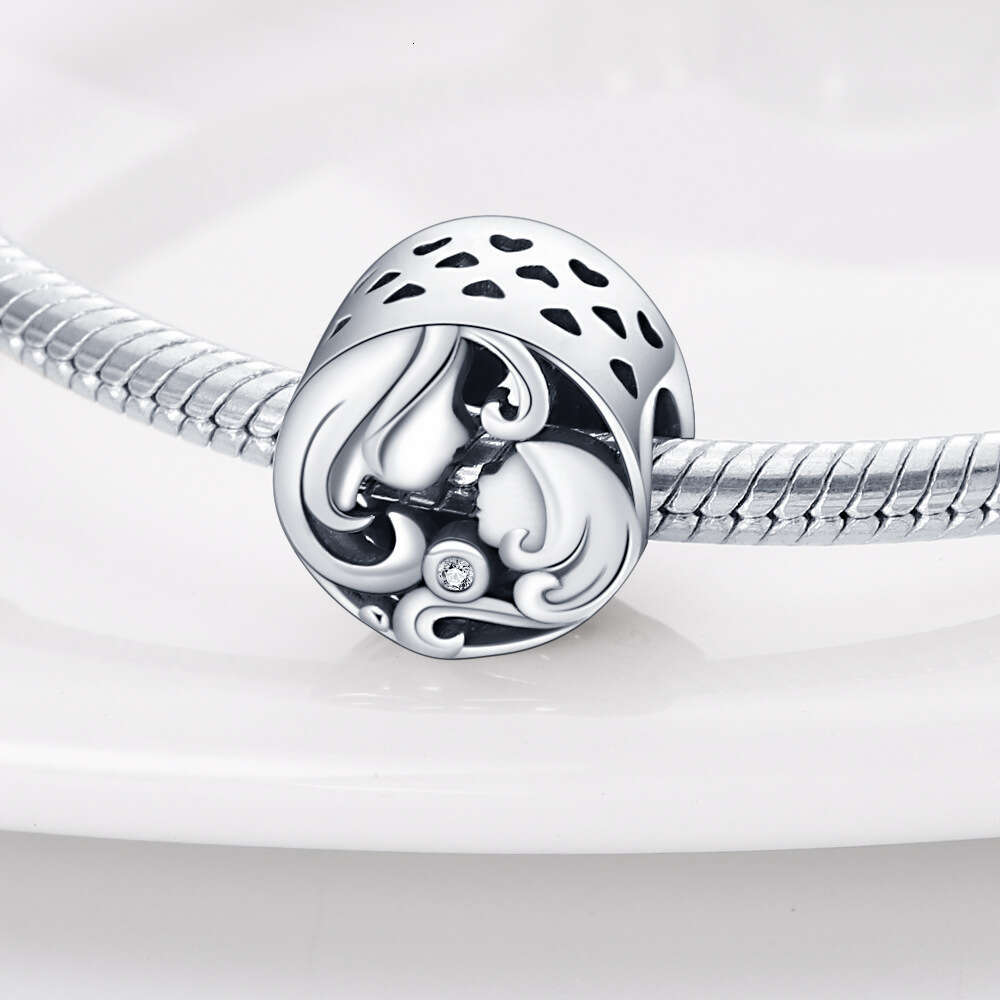 New 925 Sterling Silver Charm Mother's Day Happy Family Beads Fit Charms Silver 925 Original Bracelet DIY Jewelry Making For women Gifts