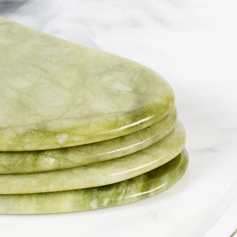 Natural Massager For Face Gouache Scraper Massage Jade Guasha Gua Sha Skin Scraping Skincare SPA Drop 240911