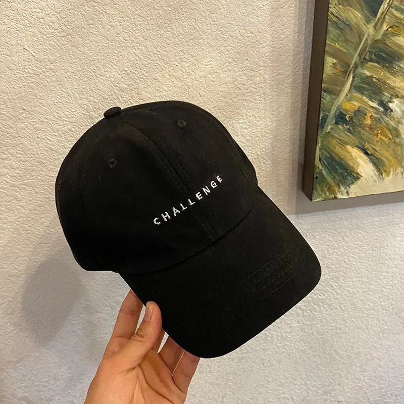CHALLENGE Baseball Caps for Women Men Spring Summer Letter Embroidery Sun Visors Cap Casual Hip Hop Dad Hats 240906