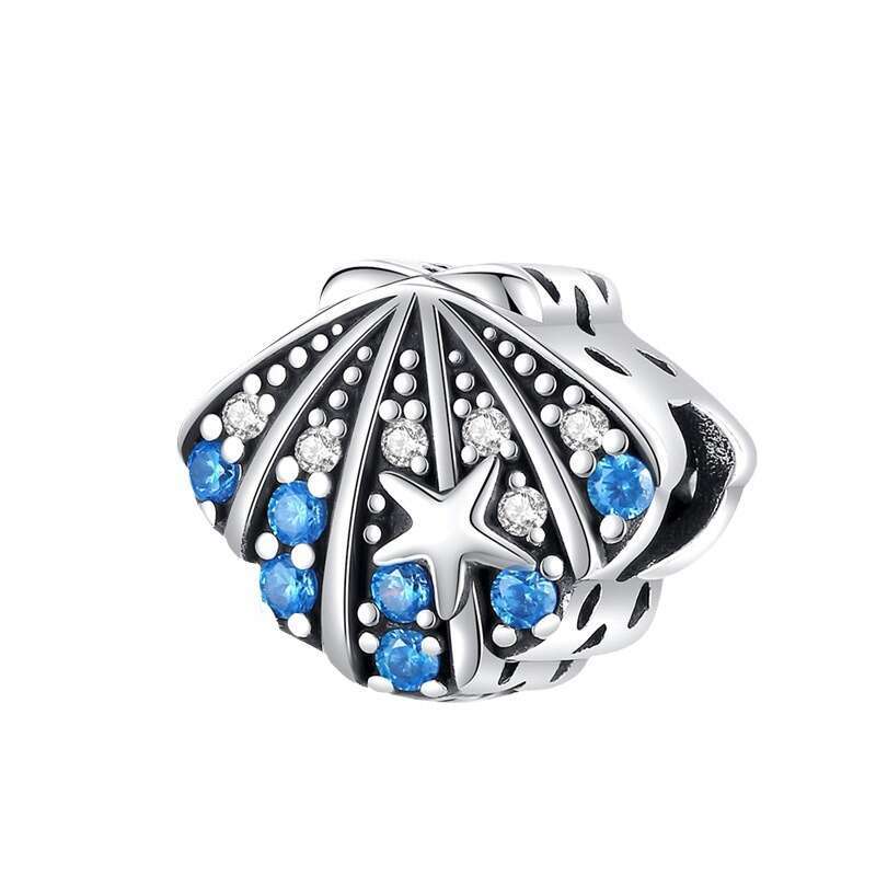 New 925 Sterling Silver Charm Ocean Stone Shell Beads Fit Charms Silver 925 Original Bracelet DIY Jewelry Making For women Gifts