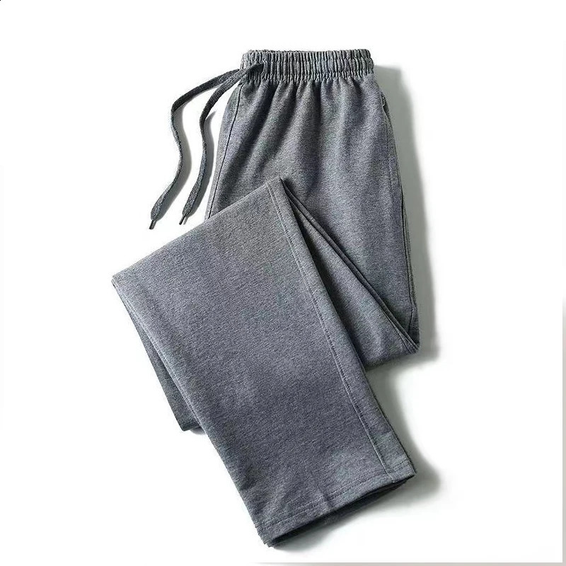 Versatile Casual Pants with Elastic Waist and Loose for Teenagers Students Cotton Men Wom 240910