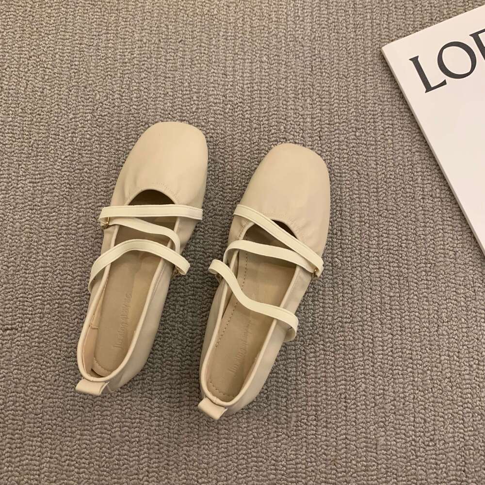 Bailamos Women Brand Designer Mary Janes Shoes Woman Square Toe Japanned Leather Flats Vintage Narrow Band Loafers