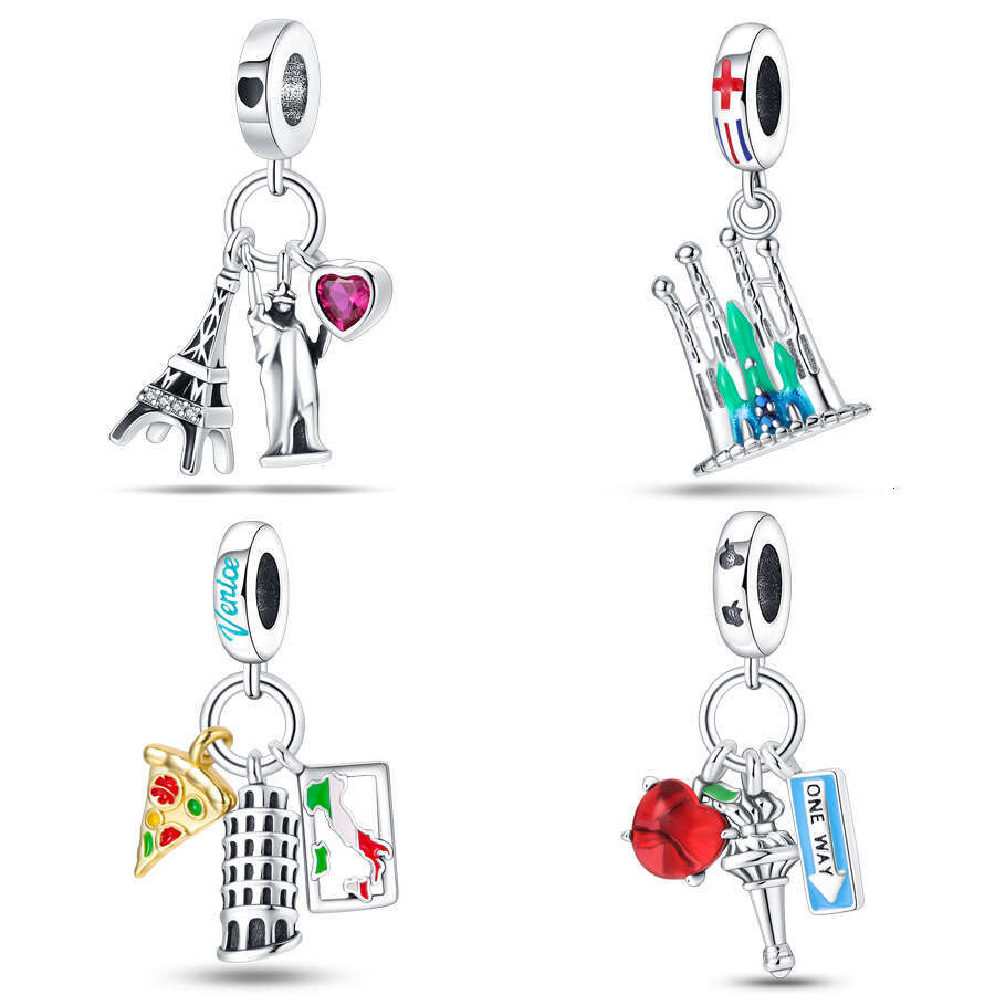 New 925 Sterling Silver Charm Journey of Love and Freedom pendant Fit Charms Silver 925 Original Bracelet DIY Jewelry Making For women Gifts