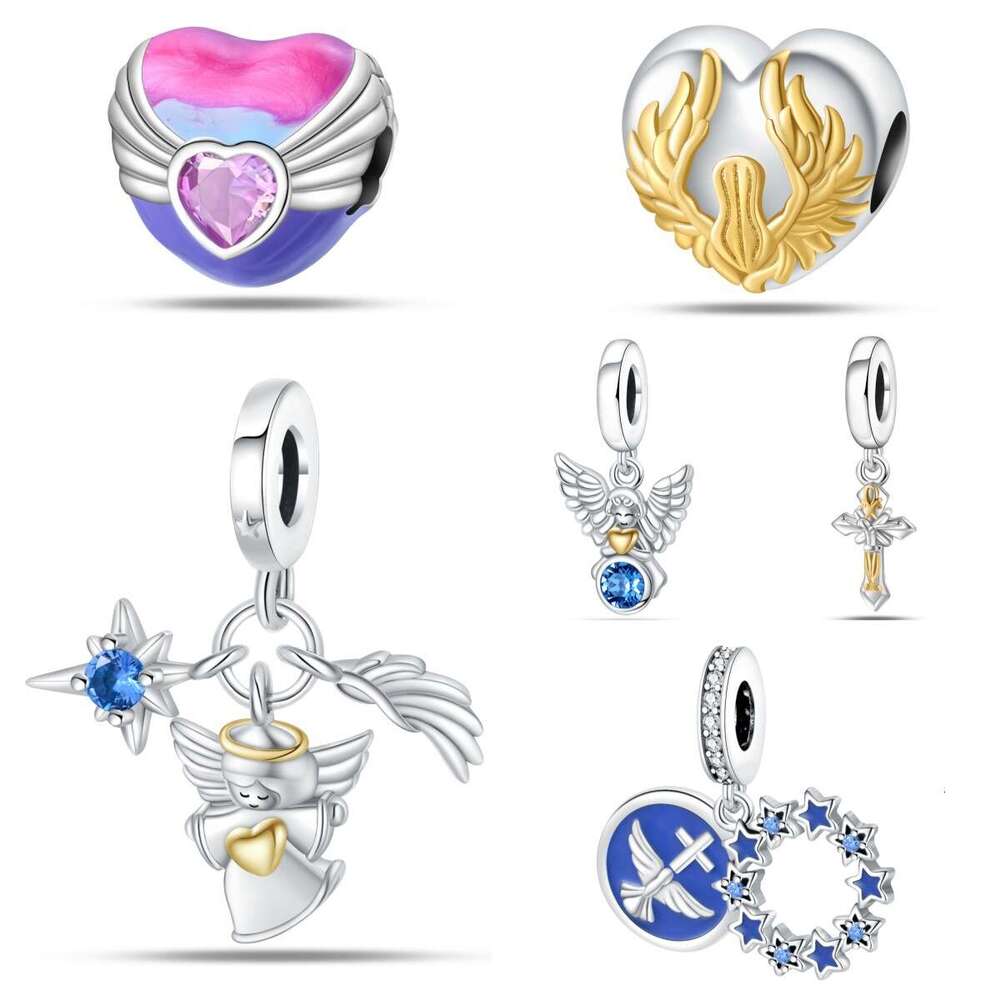 New 925 Sterling Silver Charm The Guardian of Angels in the Religious Belief Series beads Fit Charms Silver 925 Original Bracelet DIY Jewelry Making F