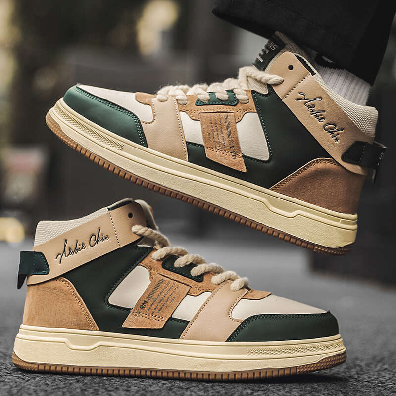 2023 Men's Vulcanized Fashion Pla tform Out door Casual Sneakers Men Street Skate Shoe Lace- up Shoes atillas Hombre