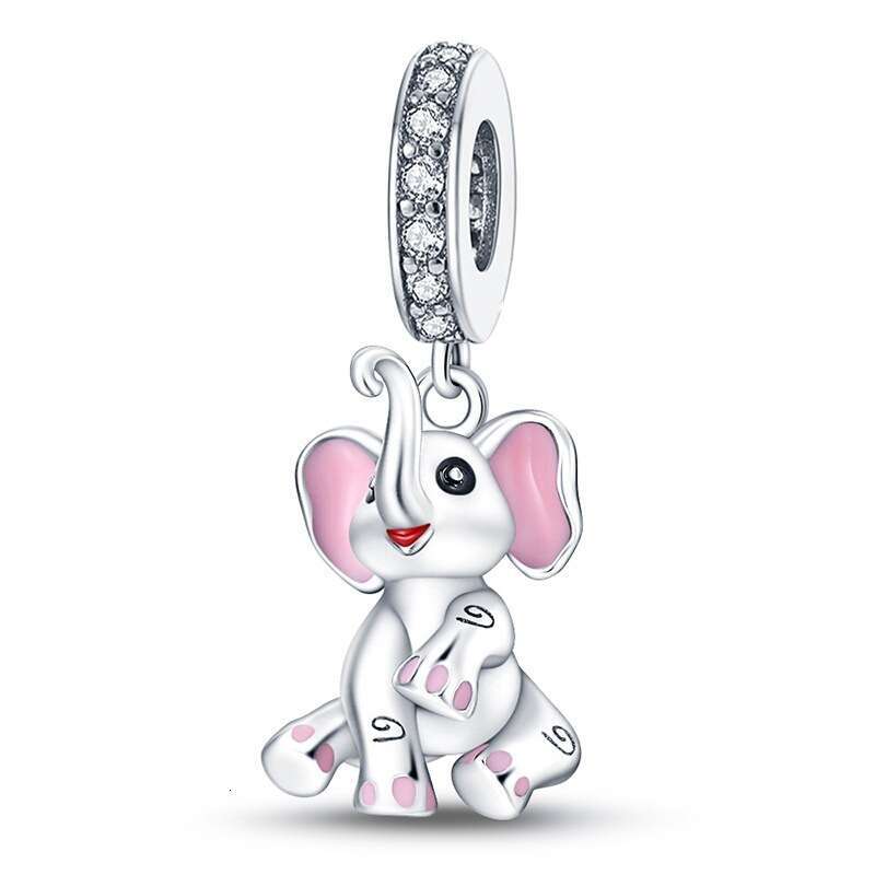 New 925 Sterling Silver Charm cute Elephant pendant Fit Charms Silver 925 Original Bracelet DIY Jewelry Making For women Gifts